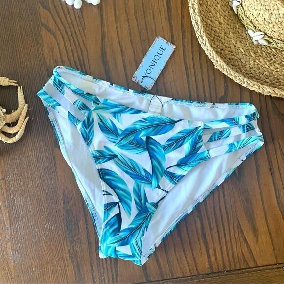 Yonique White Tropical Pom Pom Bikini - Picture 3 of 12